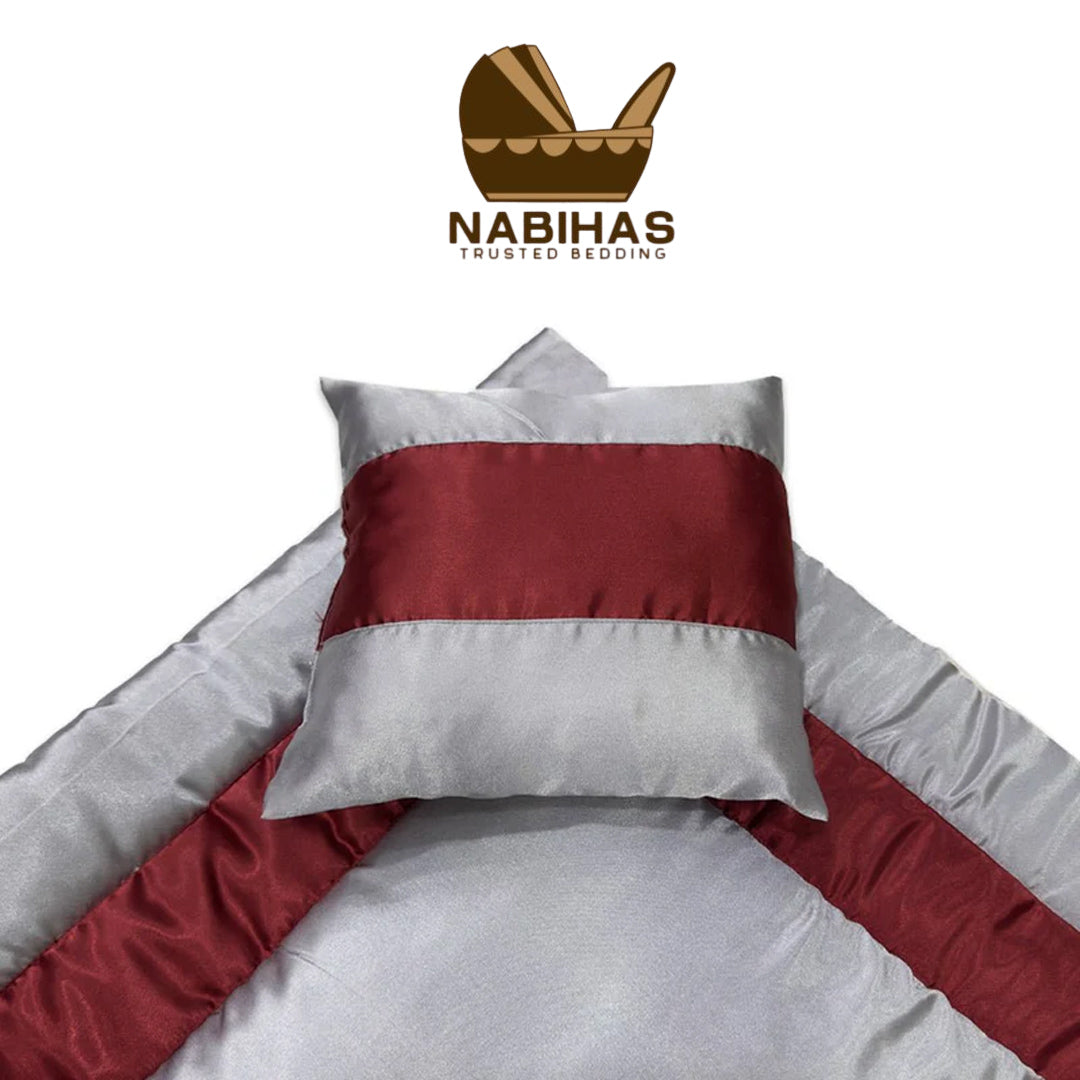 Luxury 100% Pure Cotton Baby Set With Carry Nest (Maroon)