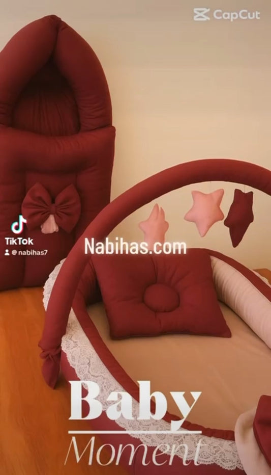 Maroon Snuggle Baby Set