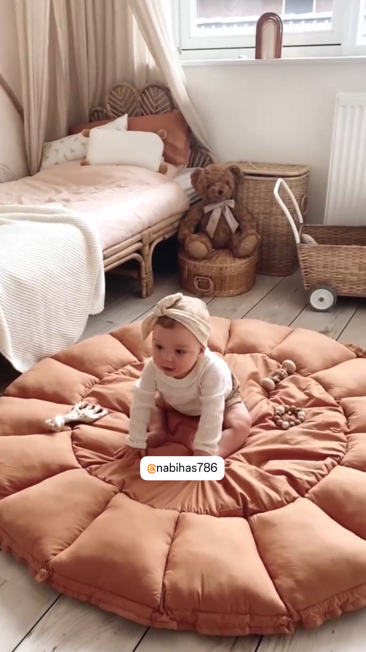 Brown Baby Tub Set Round