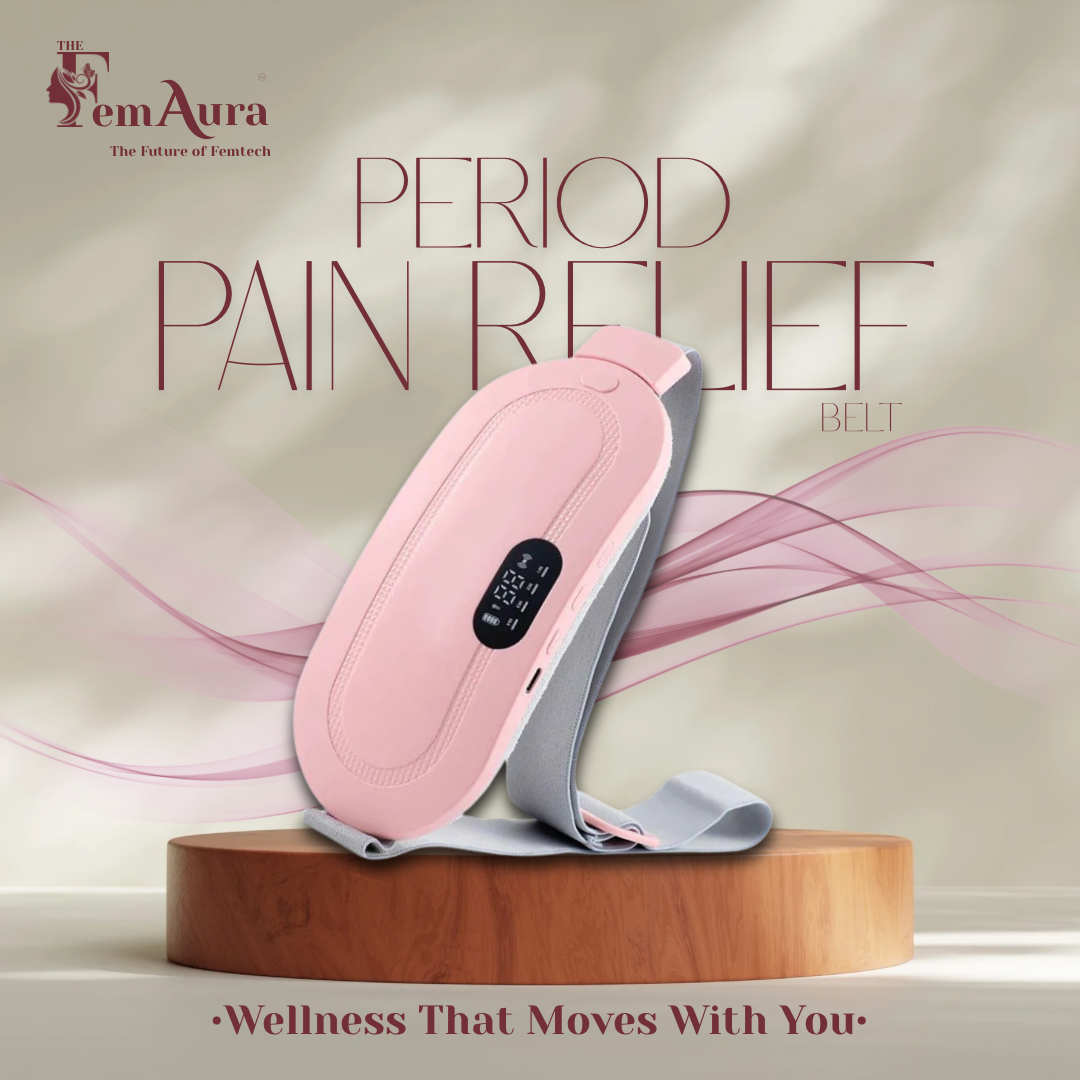2-in-1 Period Pain Relief Belt & Heating Massager