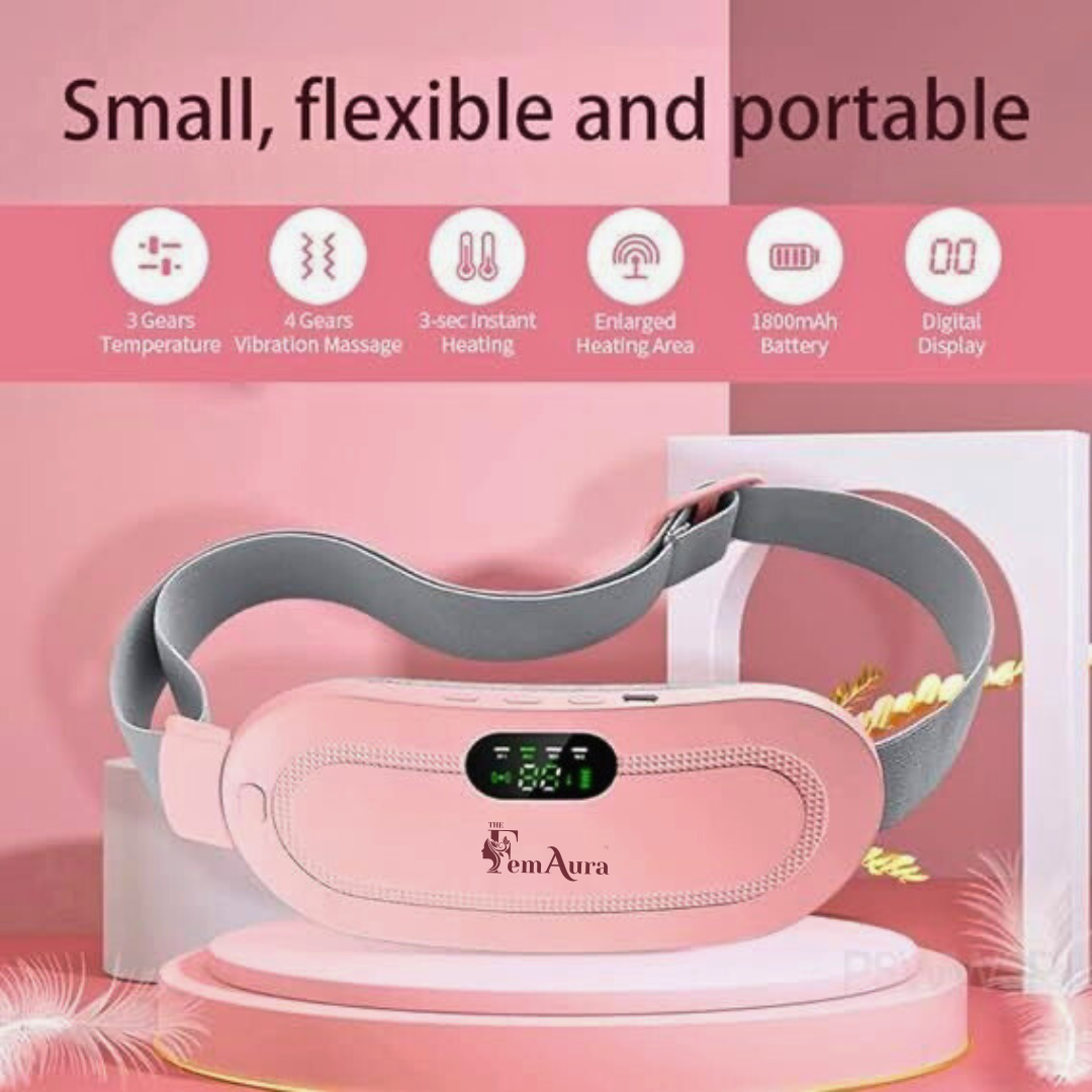 2-in-1 Period Pain Relief Belt & Heating Massager