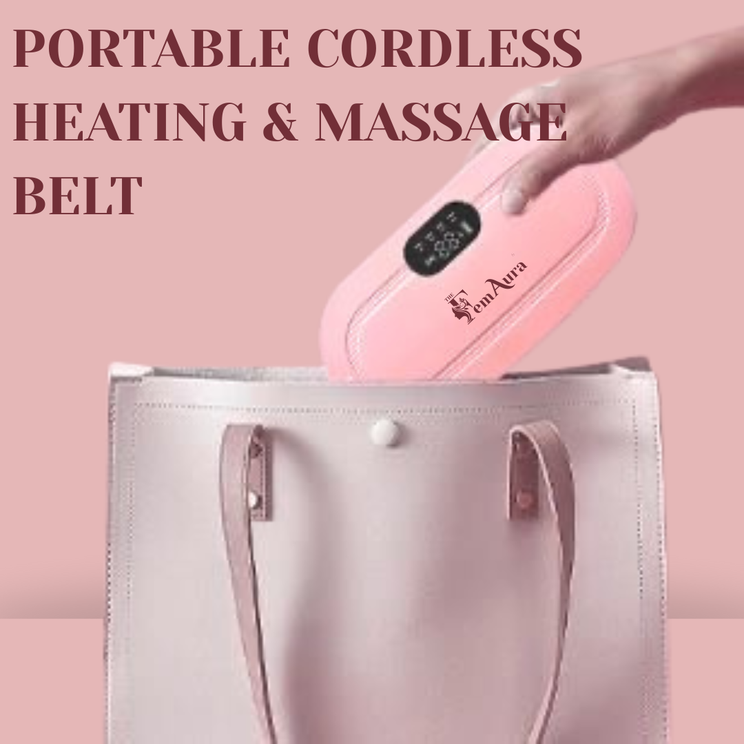 2-in-1 Period Pain Relief Belt & Heating Massager