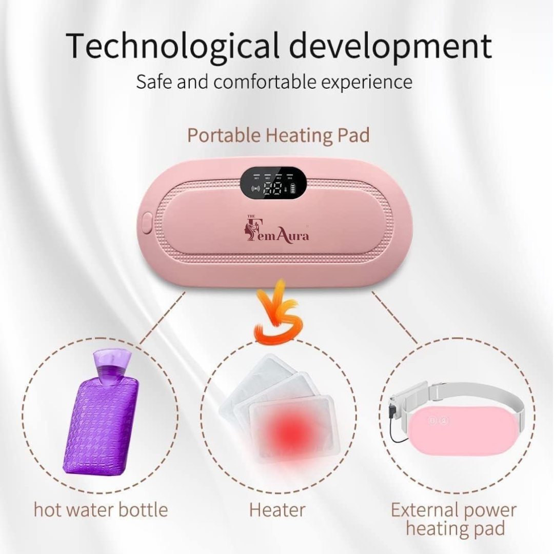 2-in-1 Period Pain Relief Belt & Heating Massager