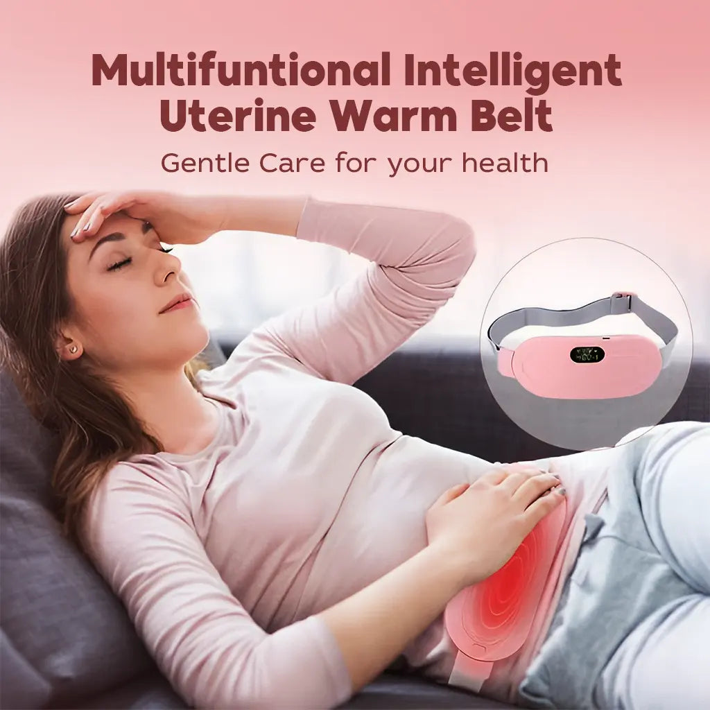 2-in-1 Period Pain Relief Belt & Heating Massager