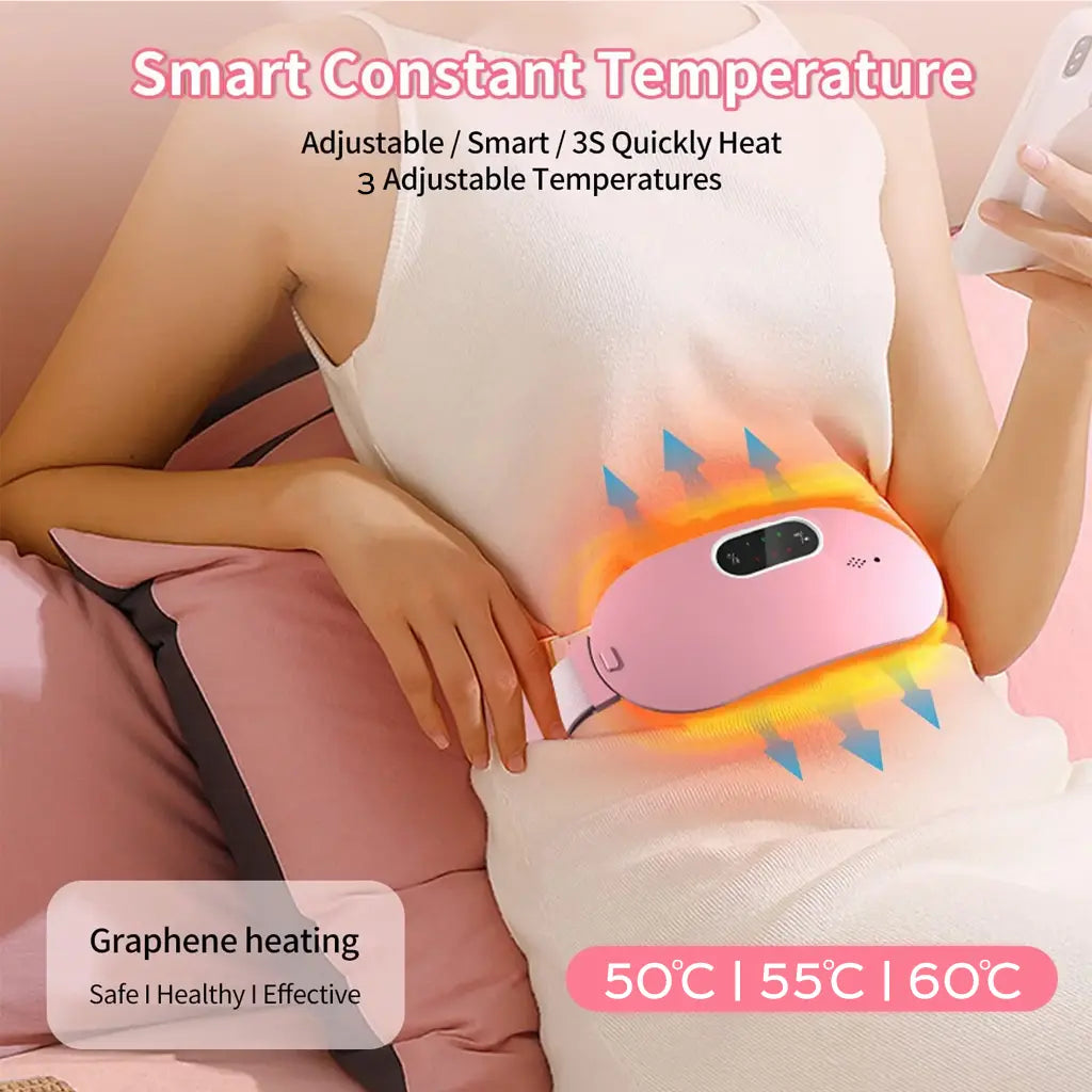 2-in-1 Period Pain Relief Belt & Heating Massager